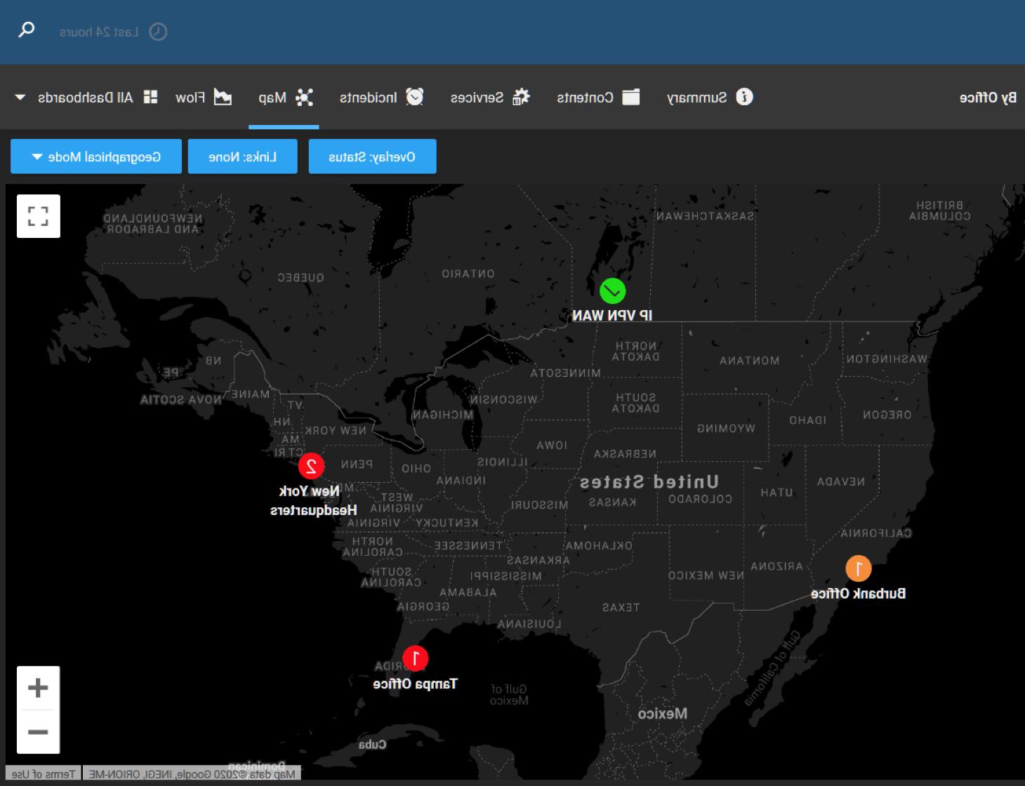 network topology mapping software - dashboard